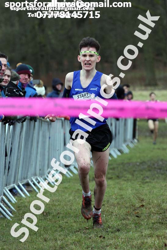Mens under-17s, 2018 Northern Cross Country Champs., Harewood House, Leeds. Photo: David T. Hewitson/Sports for All Pics